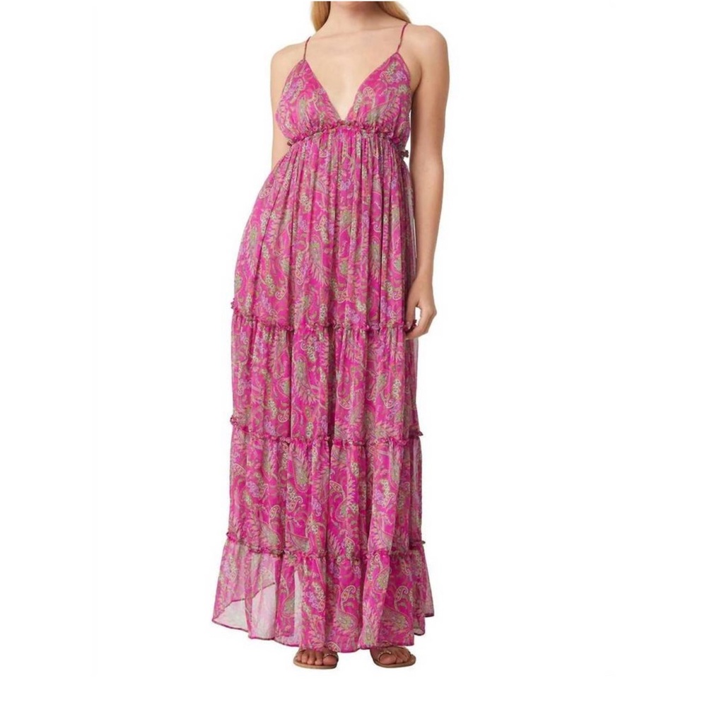 Misa Los Angeles Lia Dress in Fuchsia Paisley - NWT - size Small